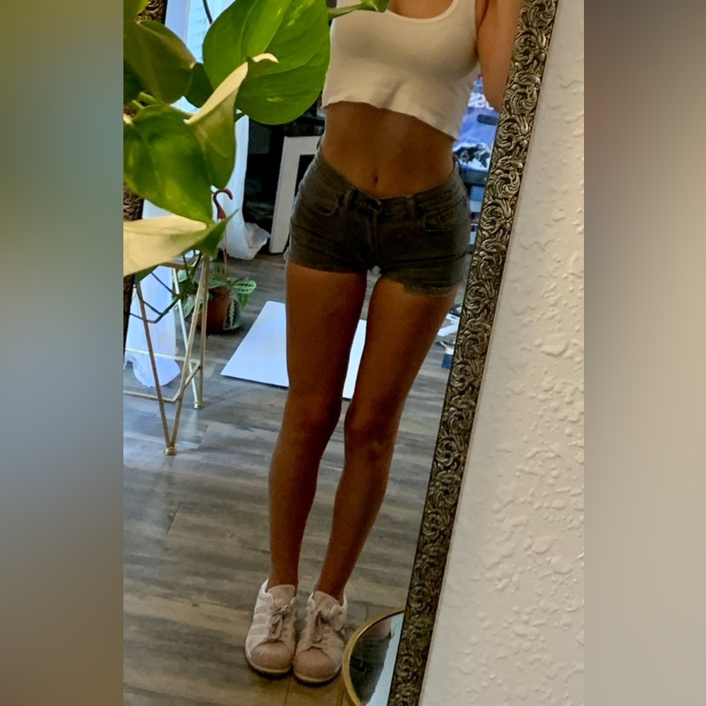 Levi “505 Straight” Gray Denim Women Shorts